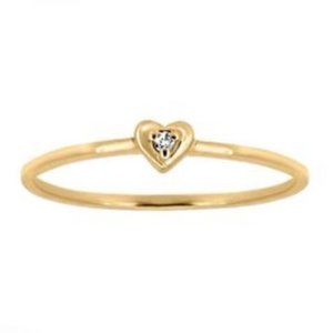 BRAND NEW!!  PARIS JEWELLERS: JILLIAN'S MINI-HEART DIAMOND RING from JILLY BOX